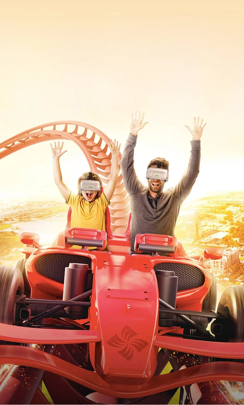 VR Shinecon 10.0 - Visore Realtà Virtuale 3D per Smartphone con Cuffie Integrate