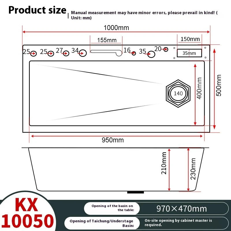 Lavello Cucina Acciaio Inox con Cascata e Display Digitale - Vasca Singola Extra Large Multifunzione