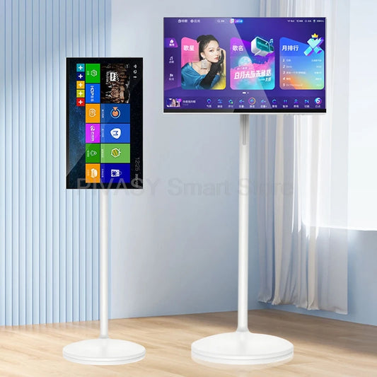 Touch Screen 32" Android Smart TV – Batteria 10000mAh, 8+128G, UHD 4K, Monitor Rotabile