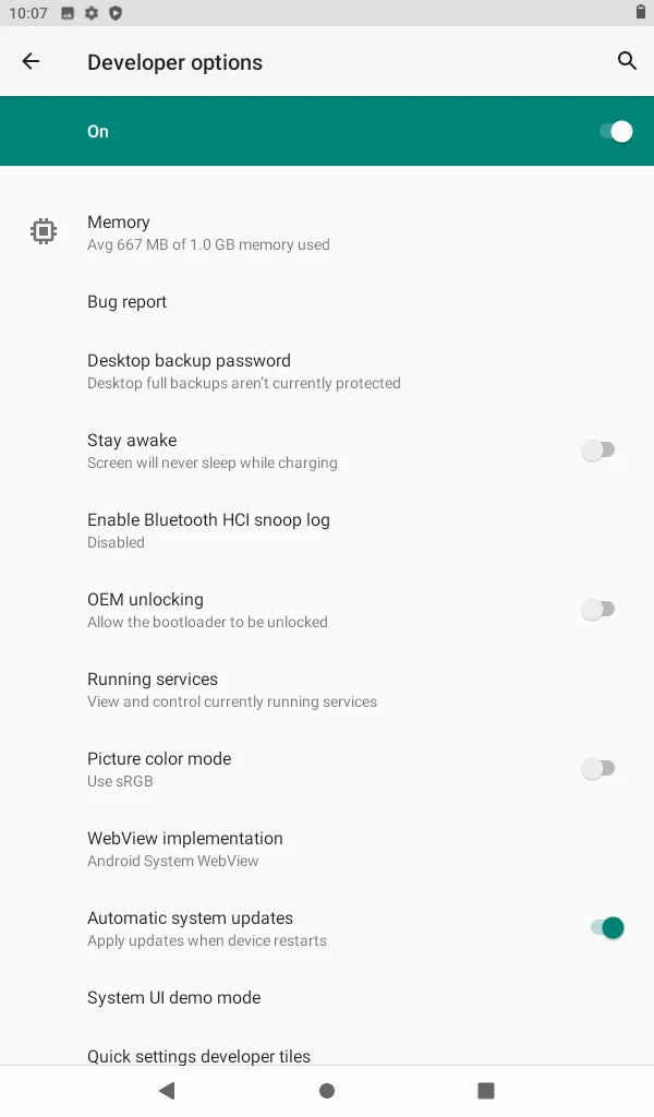 Tablet Android 10 da 7" - 2GB RAM 16GB ROM, IPS 1024x600, Dual Camera, WiFi