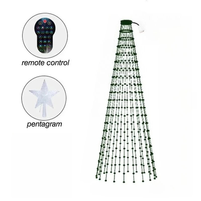 Luci LED RGB Bluetooth per Albero di Natale - Catena Luminosa Personalizzabile con App