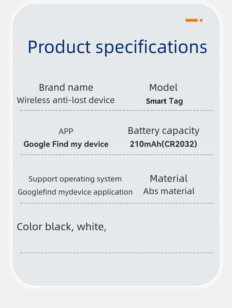 Localizzatore GPS Smart per Animali - Tracker Bluetooth Anti-Smarrimento iOS/Android