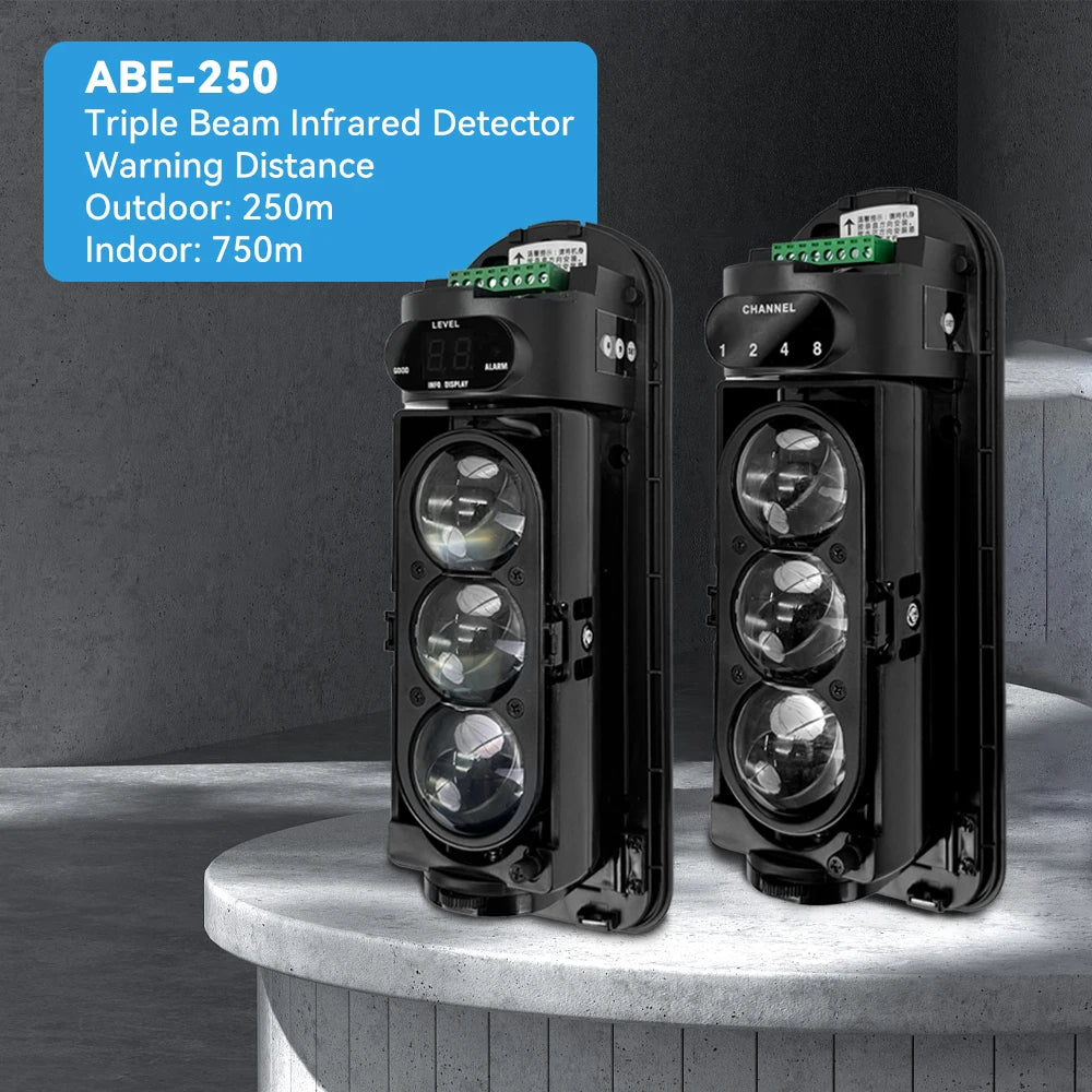 Sensore a Barriera Infrarossi Doppio/Triplo Cablato IP65 Impermeabile per Villa e Fattoria