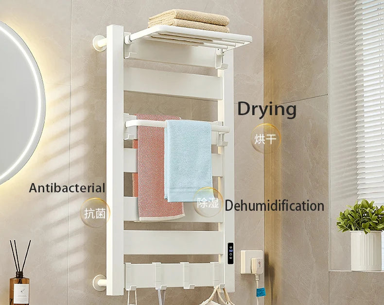 Scaldasalviette Elettrico Smart WiFi - Termoarredo da Parete per Bagno e Cucina