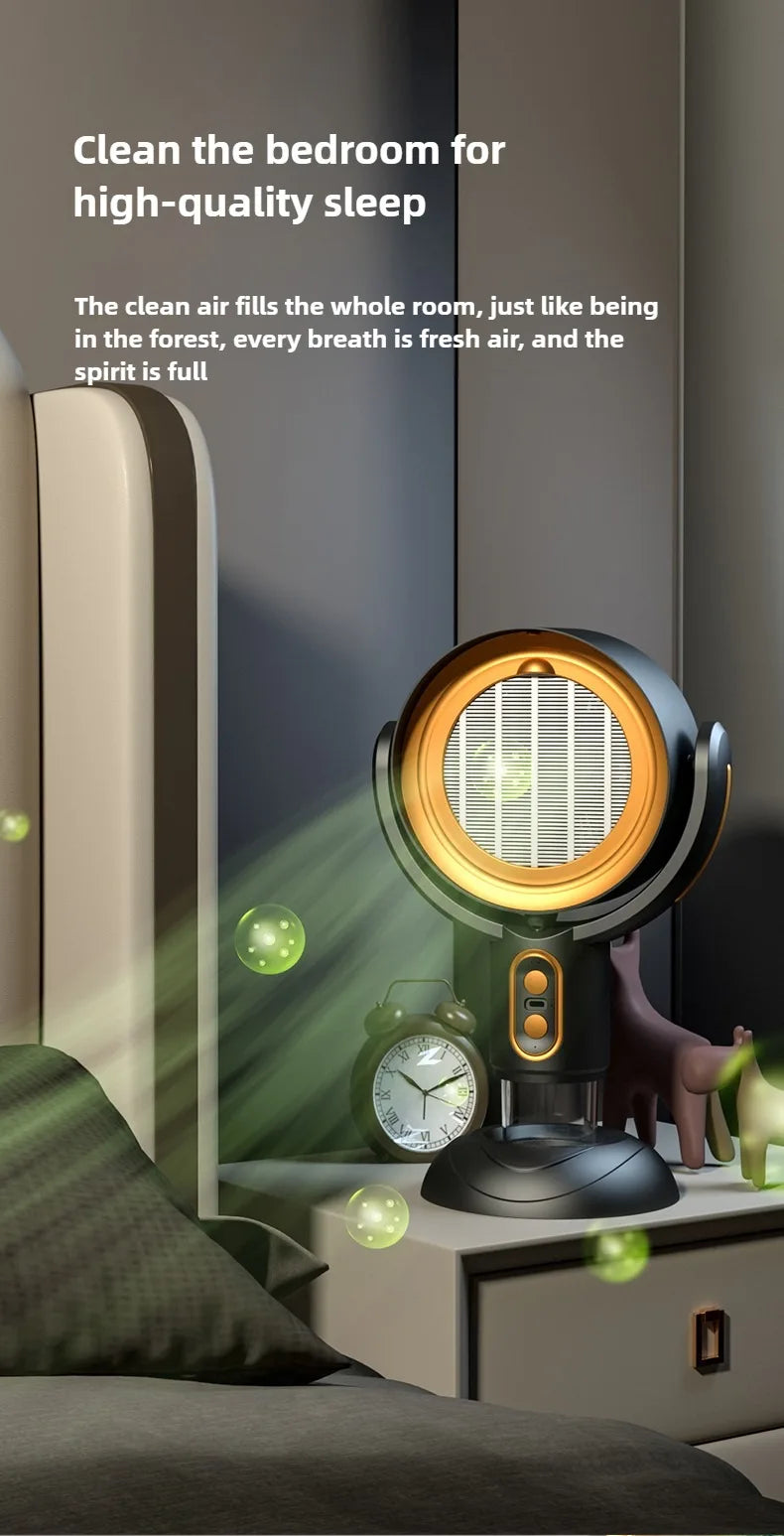 Mini Cappa Aspirante da Tavolo TINSOL - Purificatore Aria con Sterilizzazione e Ricarica USB