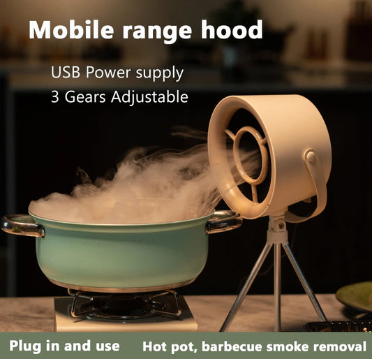 Cappa Aspirante da Tavolo Portatile - Mini Purificatore Aria Silenzioso con Filtro Lavabile