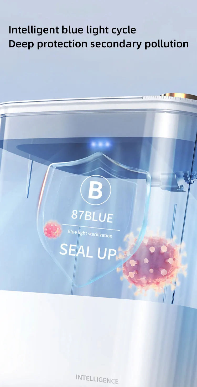 Pattumiera Smart 20L con Sensore e Display - Ricarica USB-C, Apertura Automatica per Bagno e Cucina