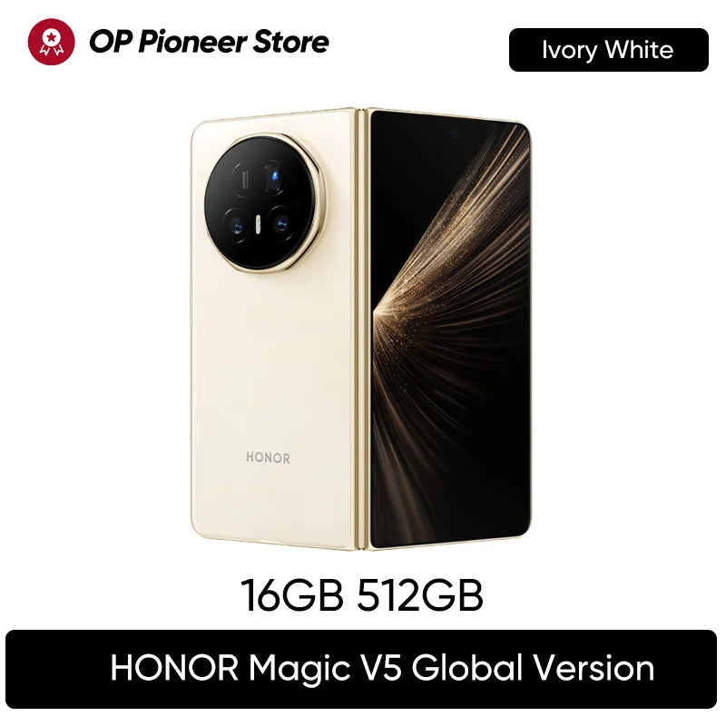 Honor Magic V5 5G - Smartphone Pieghevole con Display OLED 7.95" e Snapdragon 8 Elite