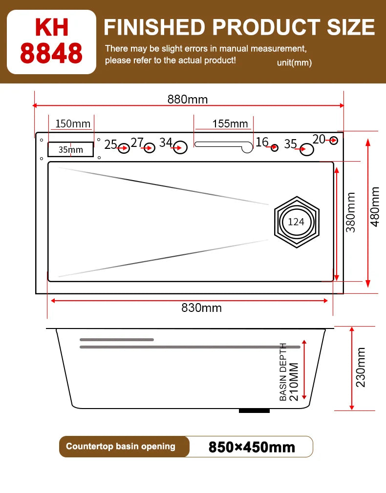 Lavello Cucina Acciaio Inox con Cascata e Display Digitale - Vasca Singola Extra Large Multifunzione