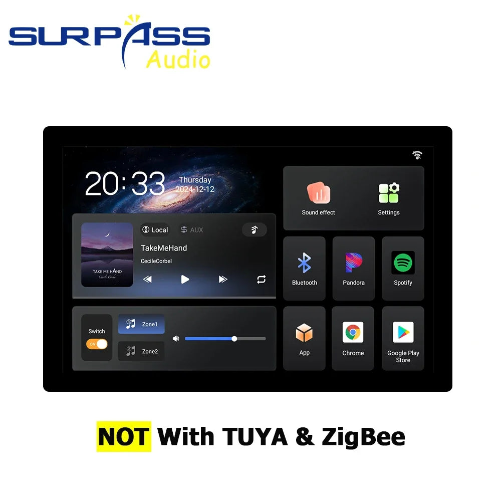 Pannello Controllo Smart Home Tuya 10" Touch Screen WiFi Zigbee Bluetooth