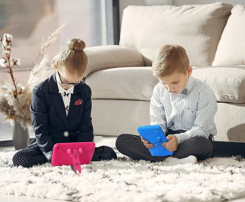 Tablet per Bambini Android 10.0 E98 7" - 1GB RAM 16GB ROM con Custodia Silicone e Doppia Fotocamera