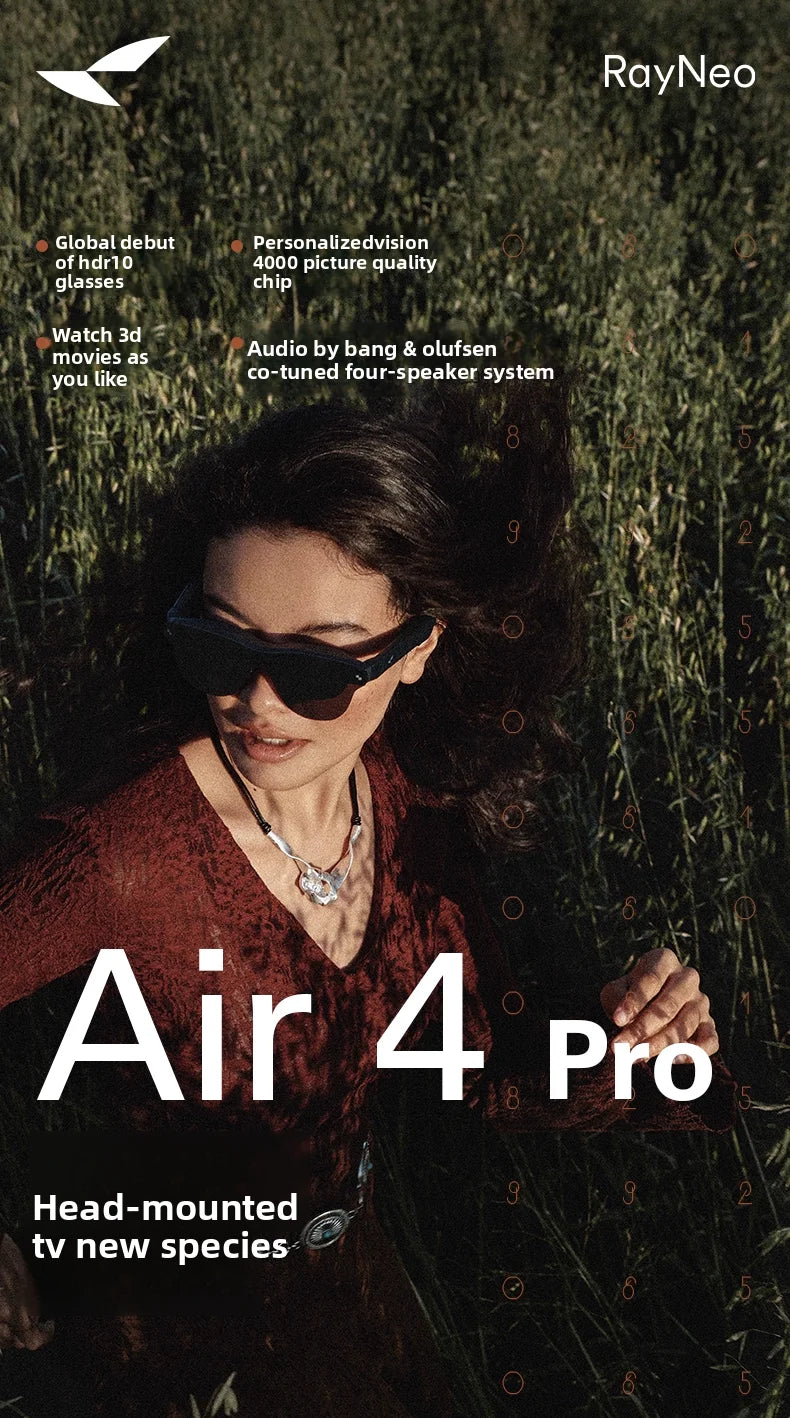 Occhiali AR TCL RayNeo Air 4 Pro - Display 135" 3D HD Cinema Privato Portatile