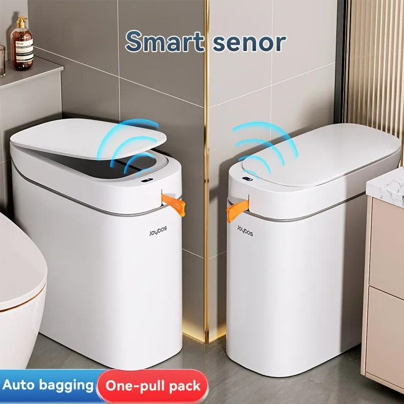 Pattumiera Intelligente con Sensore Automatico - Cestino Bagno Impermeabile con Dispenser Sacchetti