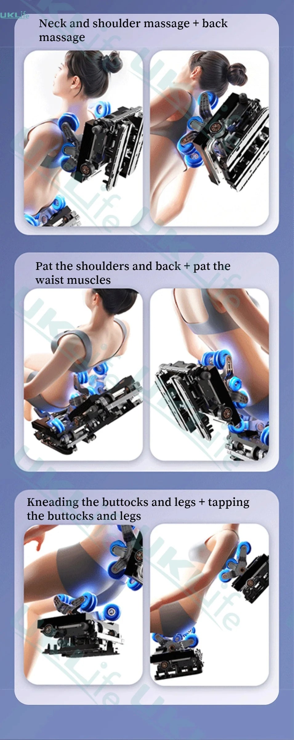 Poltrona Massaggiante 6D Zero Gravity SL Track - Controllo Vocale AI Riscaldamento Thai Stretch