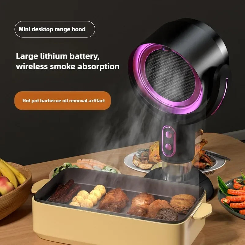 Mini Cappa Aspirante da Tavolo TINSOL - Purificatore Aria con Sterilizzazione e Ricarica USB