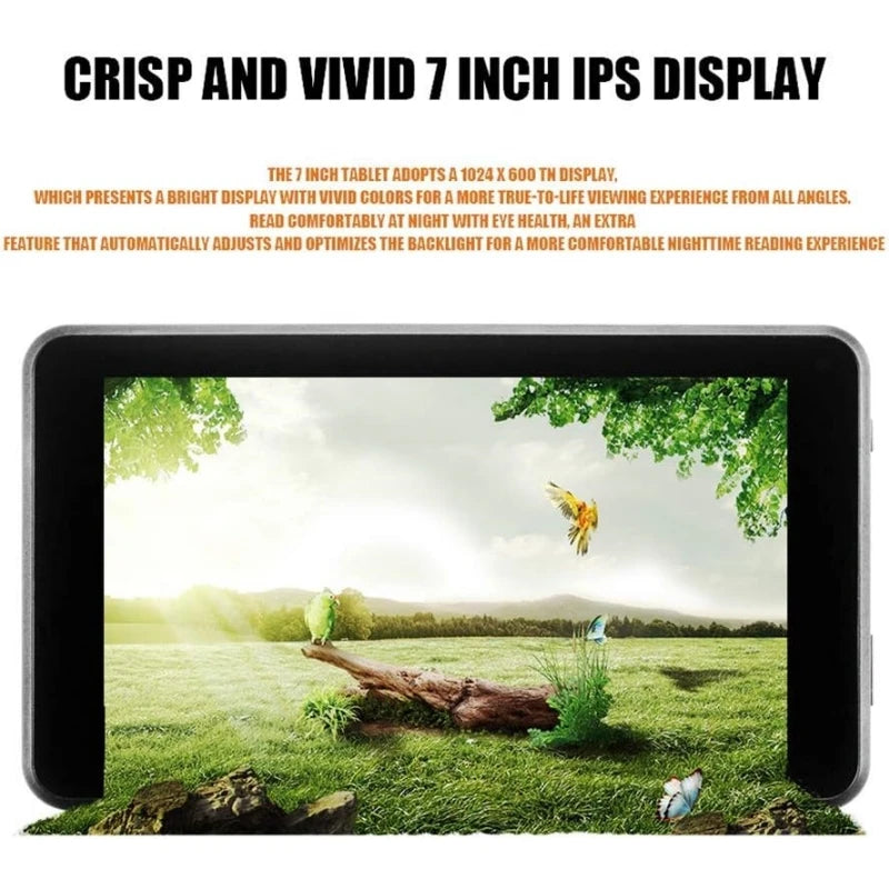 Tablet Android 10 da 7" - 2GB RAM 16GB ROM, IPS 1024x600, Dual Camera, WiFi