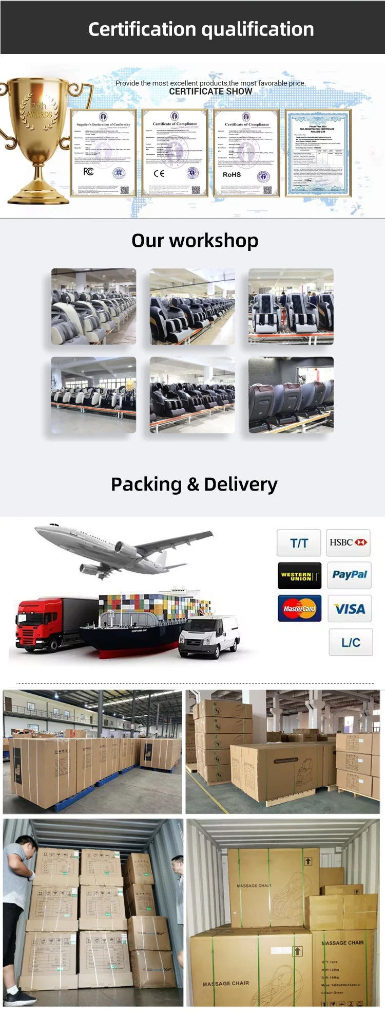 Poltrona Massaggiante 6D Zero Gravity SL Track - Controllo Vocale AI Riscaldamento Thai Stretch