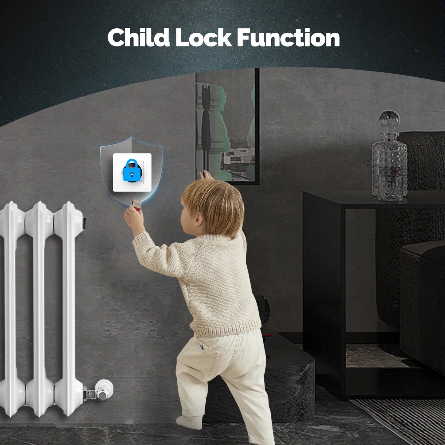 Termostato ZigBee Smart MOES Star Ring - Controllo Temperatura Alexa Google Caldaia Riscaldamento