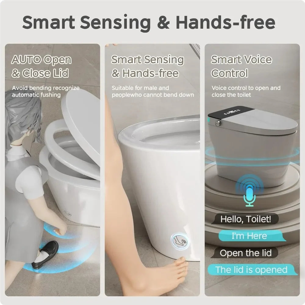 WC “Elite” Smart – Bidet Integrato, Seduta Riscaldata, Coperchio Auto, Sensore Piede  Comfort e Tecnologia per la Casa Moderna