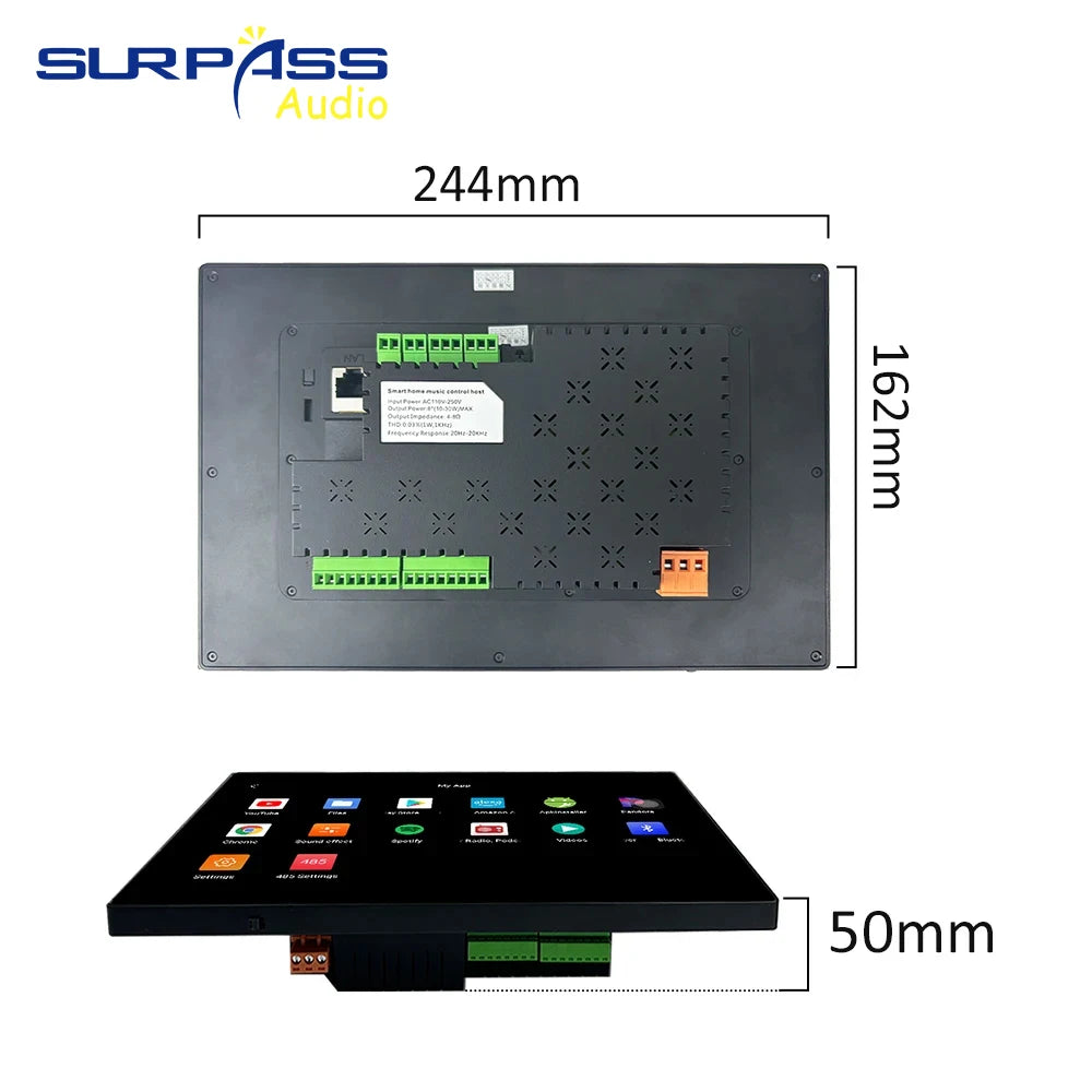 Pannello Controllo Smart Home Tuya 10" Touch Screen WiFi Zigbee Bluetooth