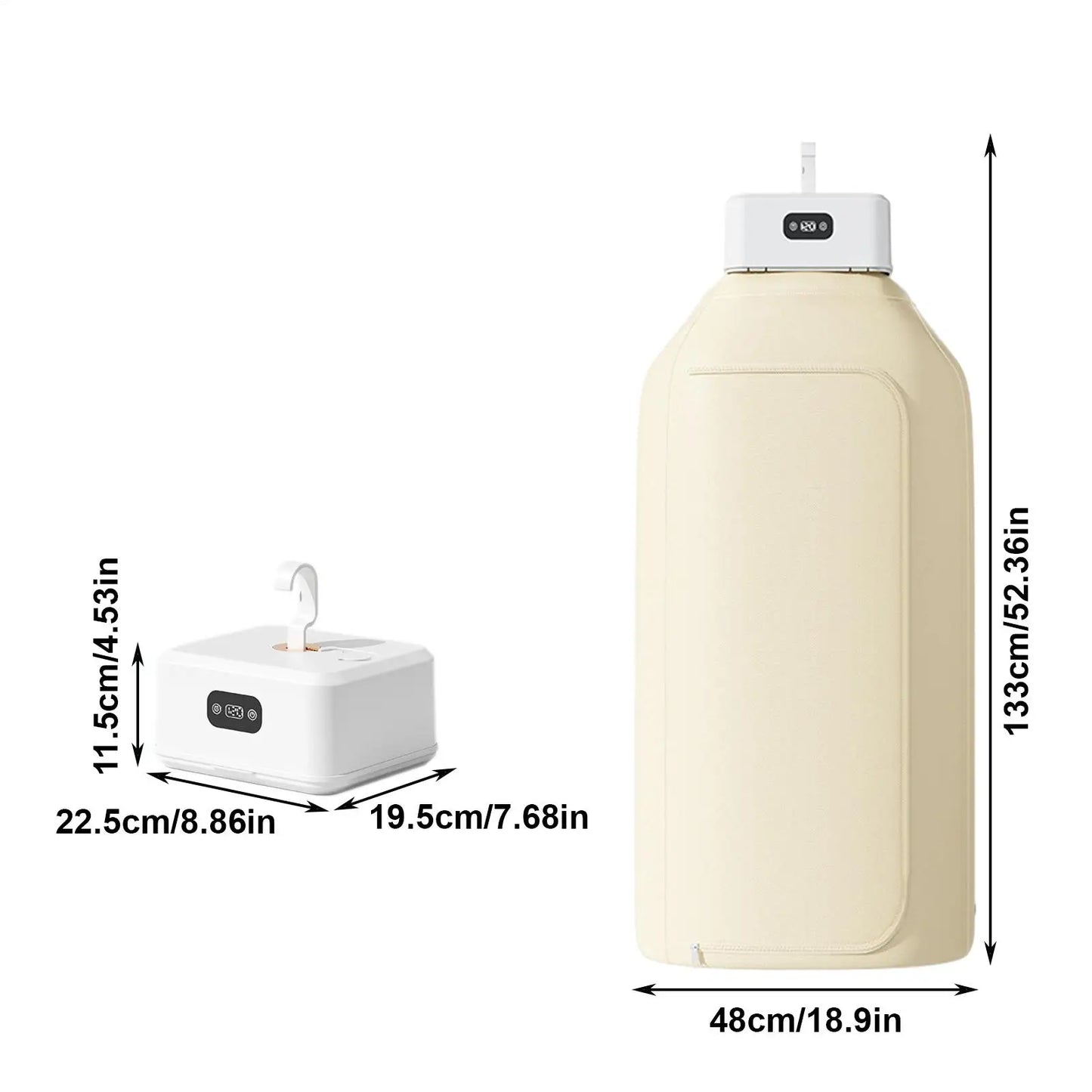 Stendibiancheria Elettrico Portatile Salvaspazio Multifunzionale per Asciugatura Rapida Biancheria