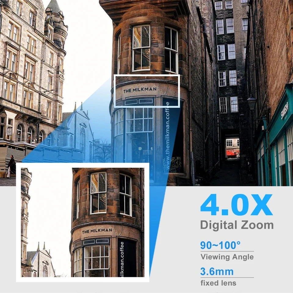 Telecamera PTZ WiFi 8MP per Esterno con Zoom 4X e Tracking AI