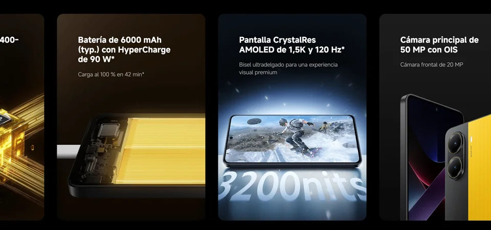 POCO X7 Pro 5G - Smartphone con Dimensity 8400-Ultra, Fotocamera 50MP, Display AMOLED 120Hz