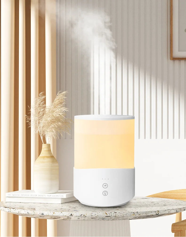 Umidificatore Ultrasonico 2.5L con Aromaterapia - Nebulizzazione Silenziosa per Casa e Ufficio
