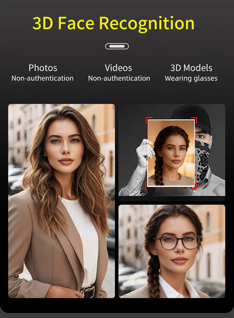 Serratura Smart con Riconoscimento Facciale 3D, Impronta Digitale e App Wishome