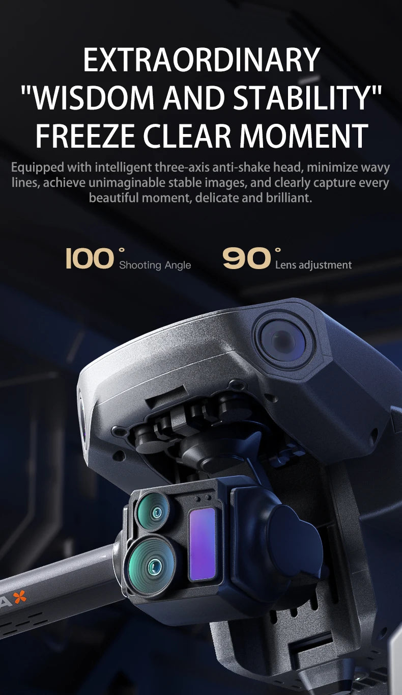 Drone GPS Professionale P7 MAX 8K - Trasmissione 20km, Radiocomando con Schermo, Brushless