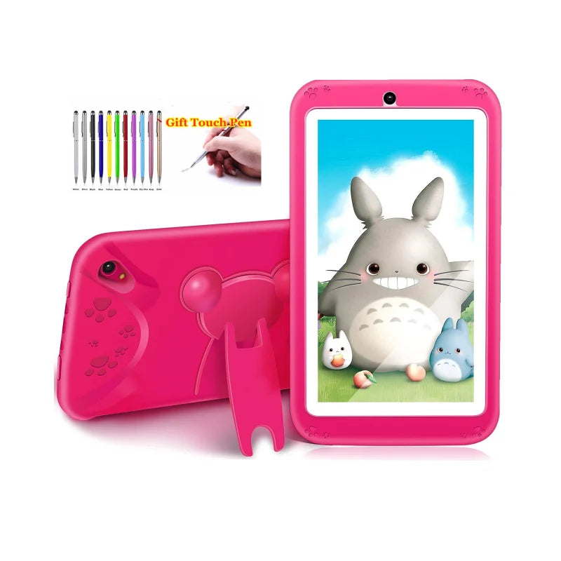 Tablet per Bambini Android 10.0 E98 7" - 1GB RAM 16GB ROM con Custodia Silicone e Doppia Fotocamera