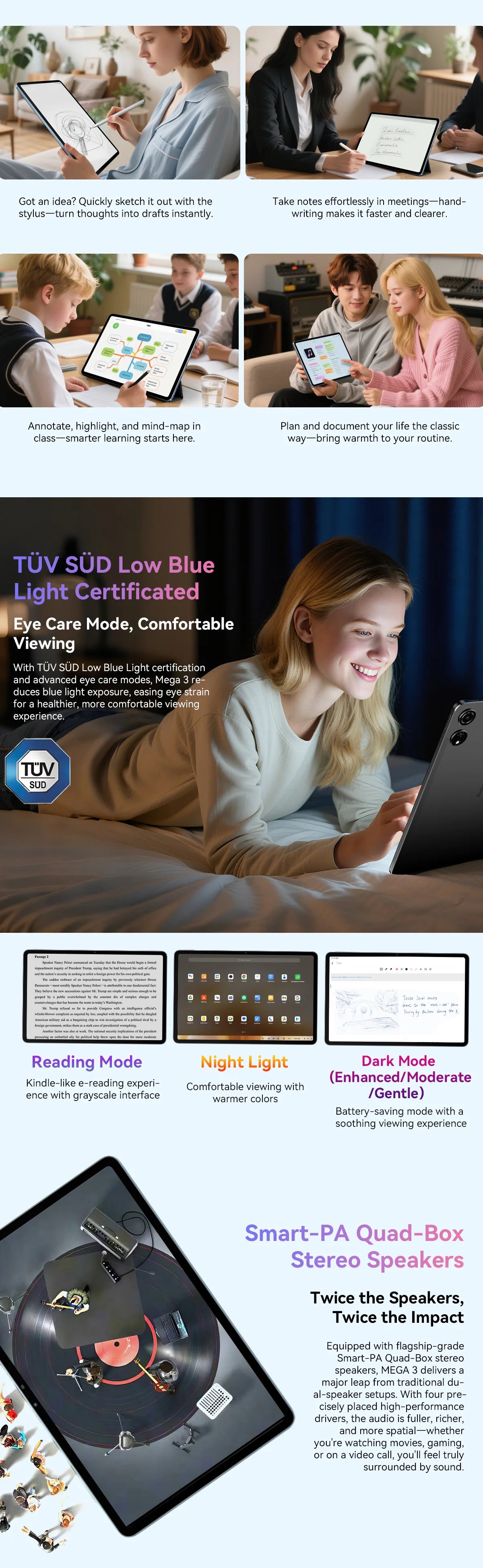 Blackview MEGA 3 Tablet 12.1" - Display 2.5K 90Hz, 12GB RAM, 256GB ROM, Android 15