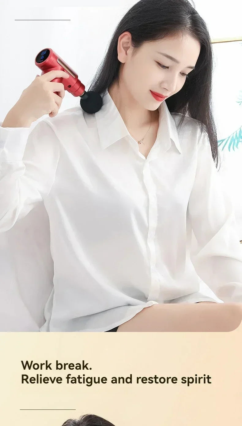 Mini Pistola Massaggiante USB - Massaggiatore Muscolare Portatile per Collo e Fascia