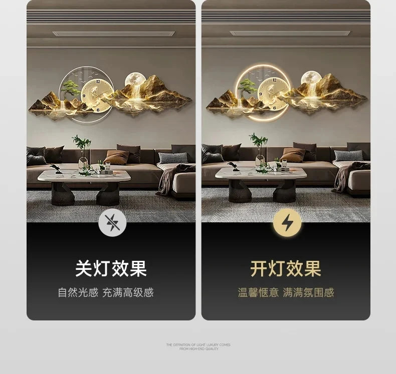 Orologio da Parete LED di Design Minimalista Nordico