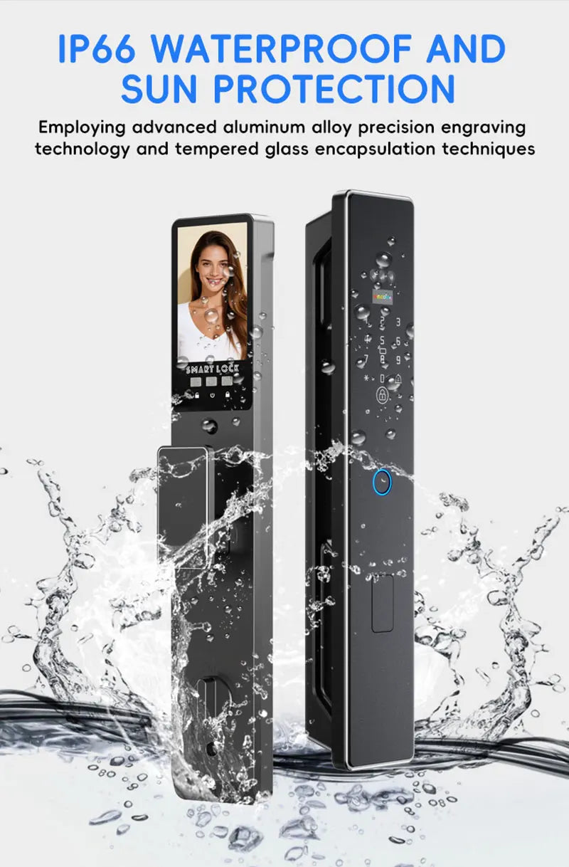 Serratura Smart WiFi con Riconoscimento Vena Palmare e Facciale 3D