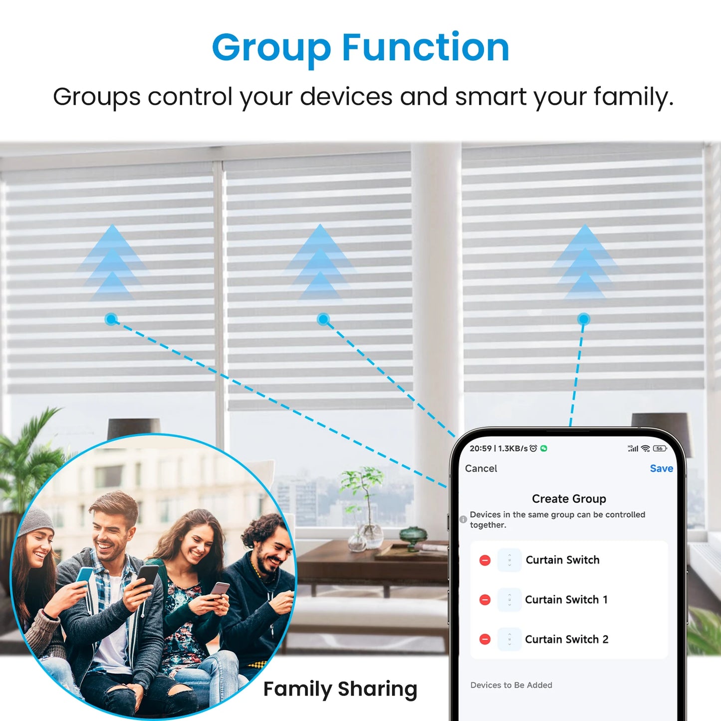 Motore Elettrico Smart per Tapparelle Tuya - Controllo Touch e Vocale Alexa