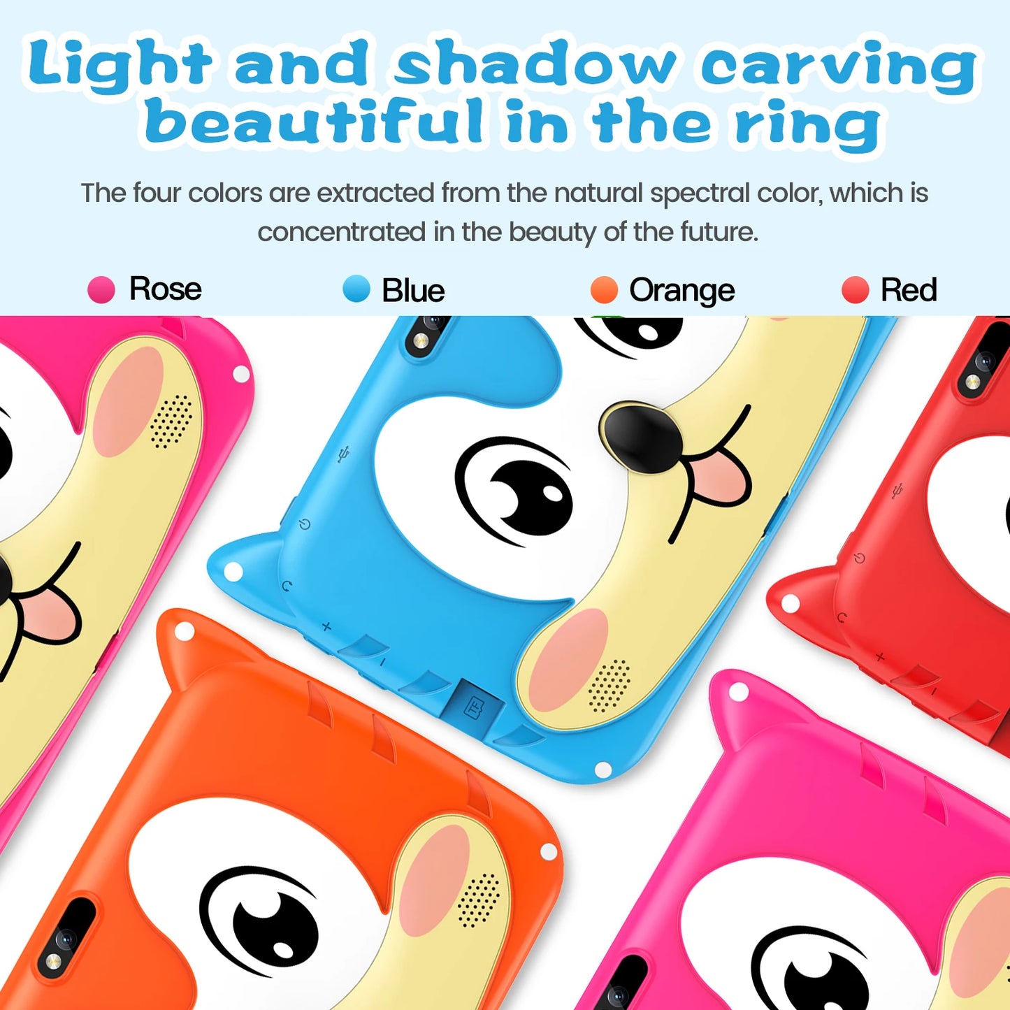 Tablet per Bambini 7" Android 13 - 4GB RAM 64GB ROM, WiFi 5G, Dual Camera, Educativo