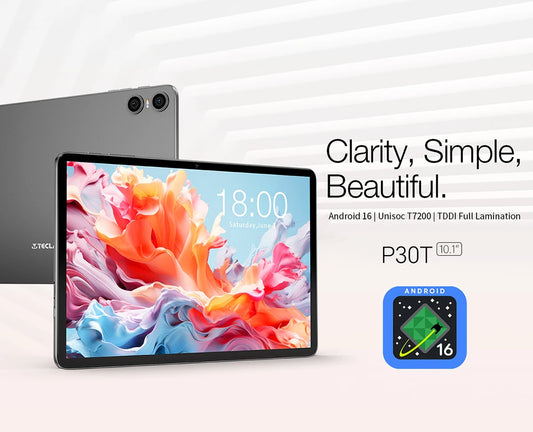 Tablet Android 16 Teclast P30T 10.1" - 12GB RAM 128GB ROM con Tastiera, Mouse, Stylus e Accessori Completi