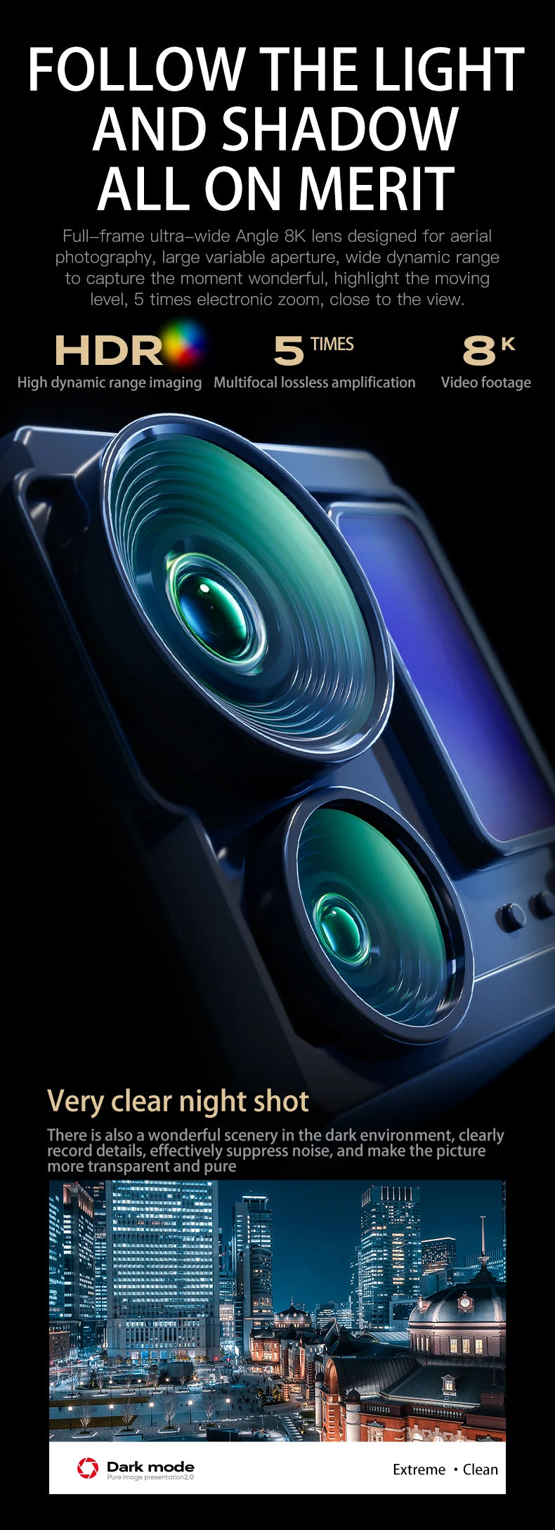 Drone GPS Professionale P7 MAX 8K - Trasmissione 20km, Radiocomando con Schermo, Brushless