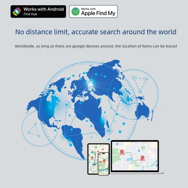 Localizzatore GPS Smart per Animali - Tracker Bluetooth Anti-Smarrimento iOS/Android