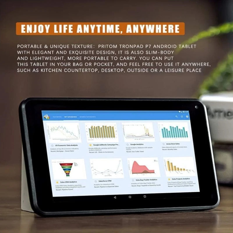 Tablet Android 10 da 7" - 2GB RAM 16GB ROM, IPS 1024x600, Dual Camera, WiFi