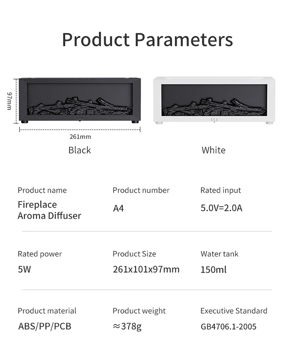 Umidificatore Aromaterapia con Effetto Fiamma LED e Telecomando - Diffusore Oli Essenziali per Casa