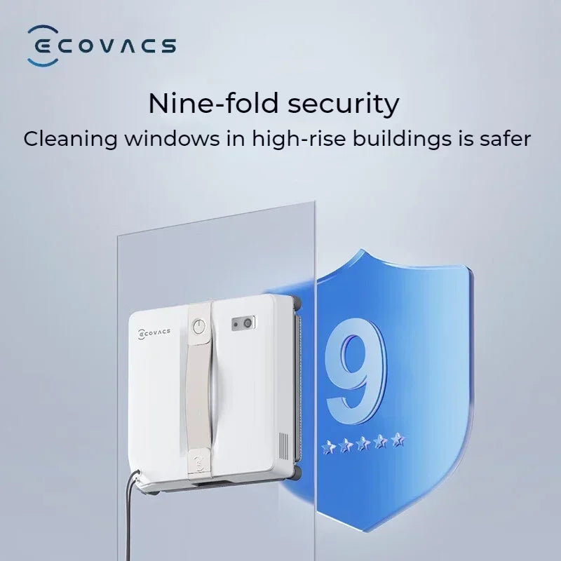 Robot Lavavetri ECOVACS WINBOT AIR MINI - Aspirazione 8000Pa per Finestre Perfette