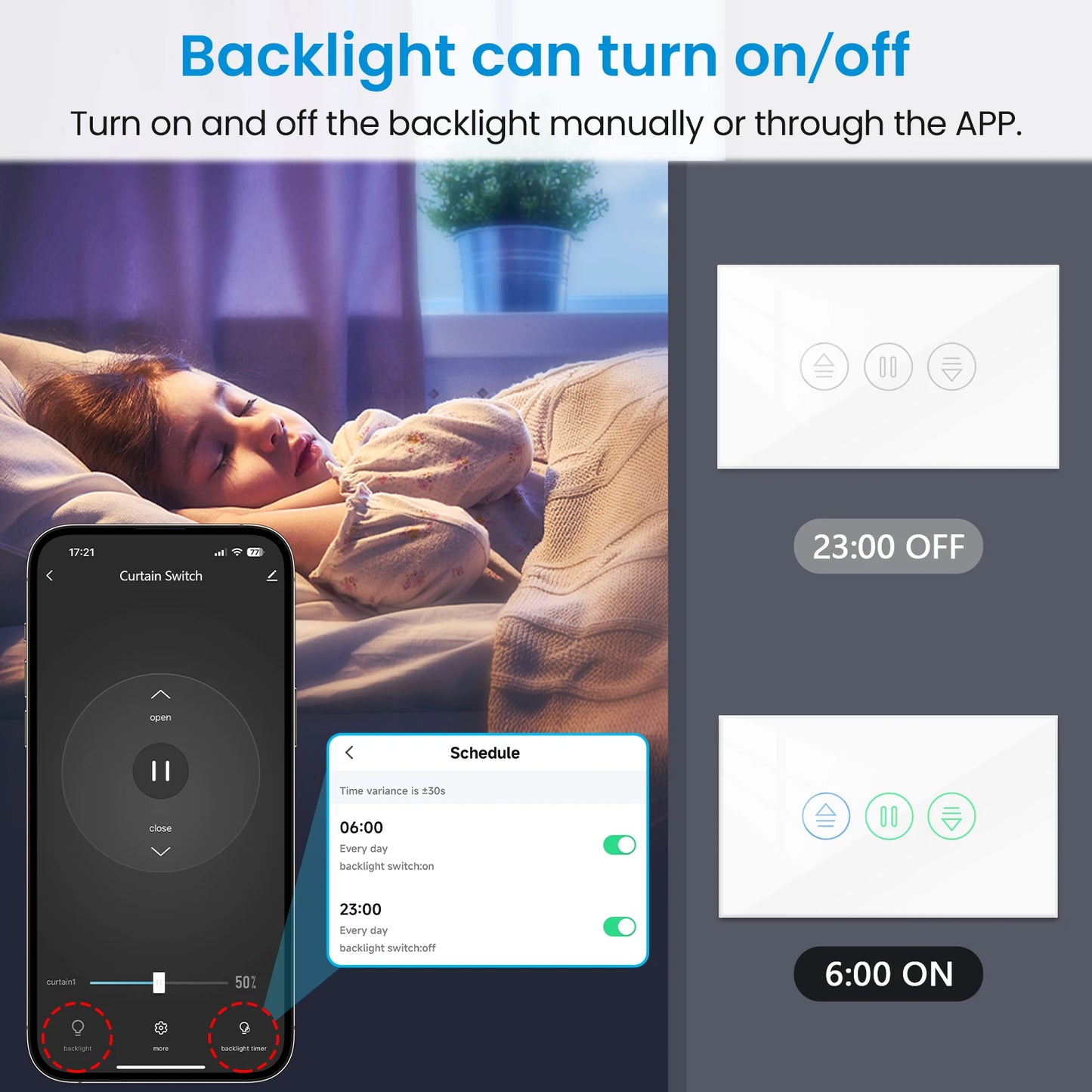 Motore Elettrico Smart per Tapparelle Tuya - Controllo Touch e Vocale Alexa