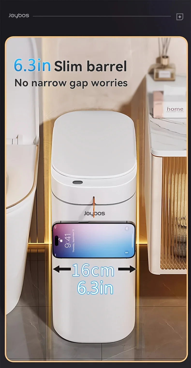 Pattumiera Intelligente con Sensore Automatico - Cestino Bagno Impermeabile con Dispenser Sacchetti