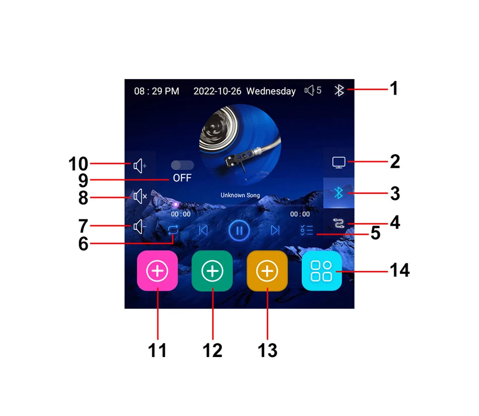 Amplificatore Home Theater WiFi Bluetooth Android 10.0 - Touch Screen 4", Controllo Vocale, 4 Canali