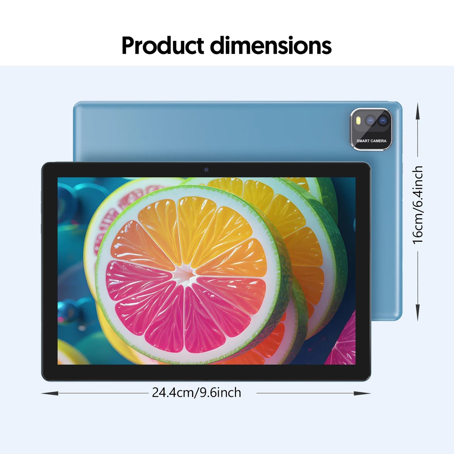 Tablet Android 15 da 10" - 12GB RAM 64GB ROM con Tastiera, Processore Quad-Core e WiFi 5G