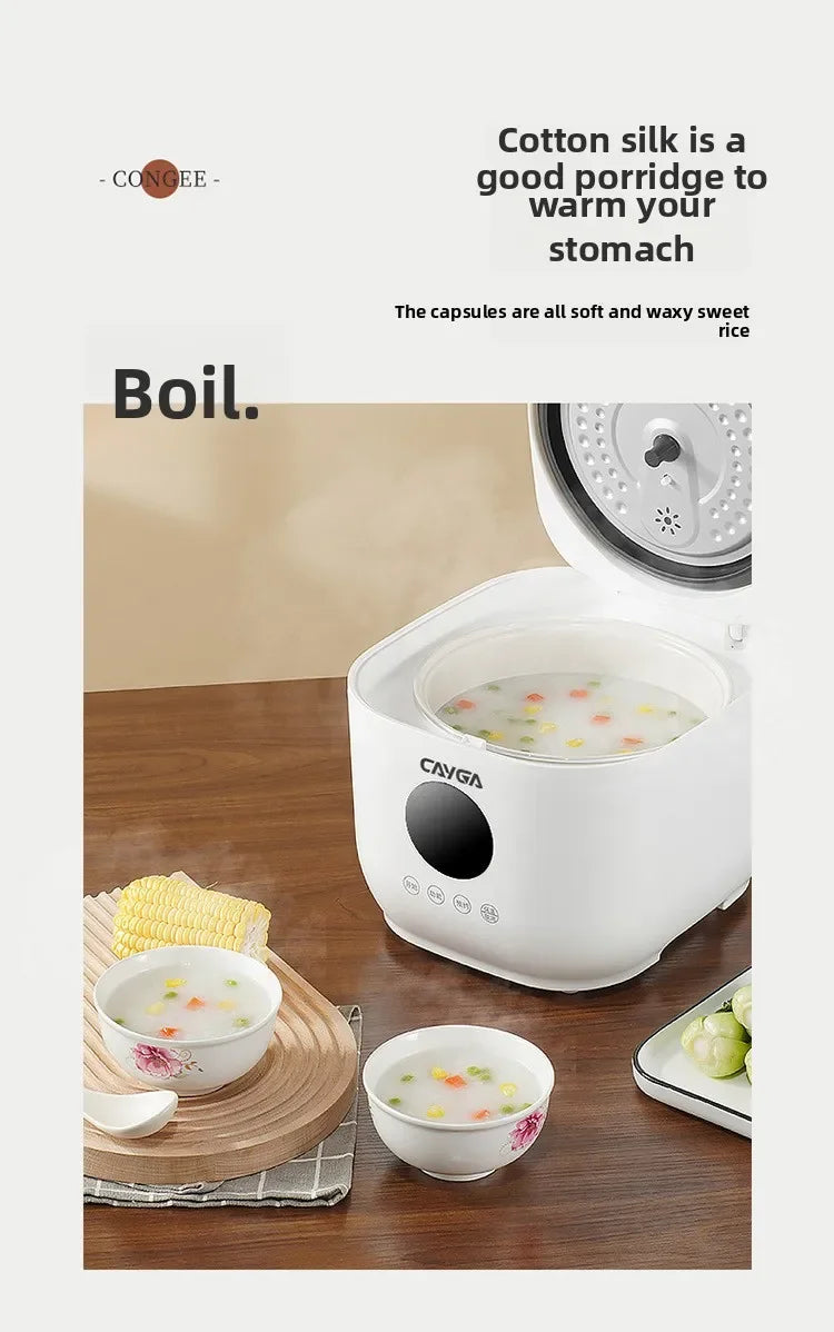 Cuoci Riso Multifunzione Smart 3L - Digitale, Rivestimento Ceramico Antiaderente, Separazione Riso/Zuppa