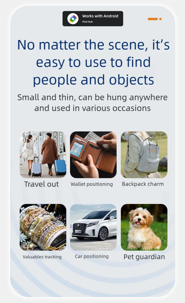 Localizzatore GPS Smart per Animali - Tracker Bluetooth Anti-Smarrimento iOS/Android