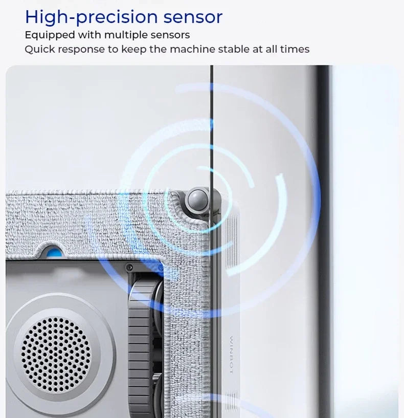 Robot Lavavetri ECOVACS WINBOT AIR MINI - Aspirazione 8000Pa per Finestre Perfette